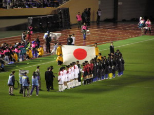 日本代表対ＵＡＥ代表　国立競技場
